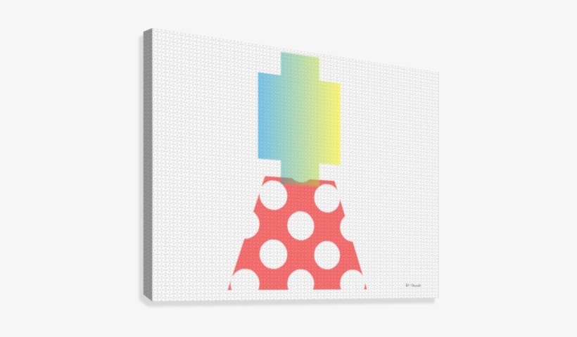 abstract shapes 1 canvas print polka dot transparent png 429x399 free download on nicepng
