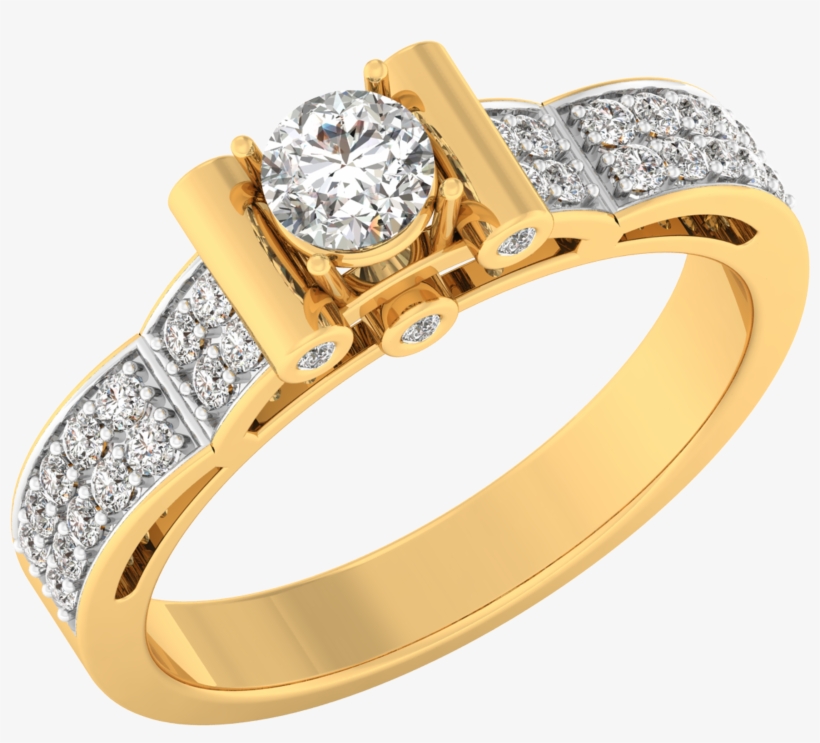 The Border Diamond Ring - Ring, transparent png download
