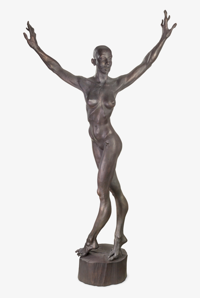 Bronzefigur Nackter Tanz Von Roman Strobl - Step Aerobics, transparent png download