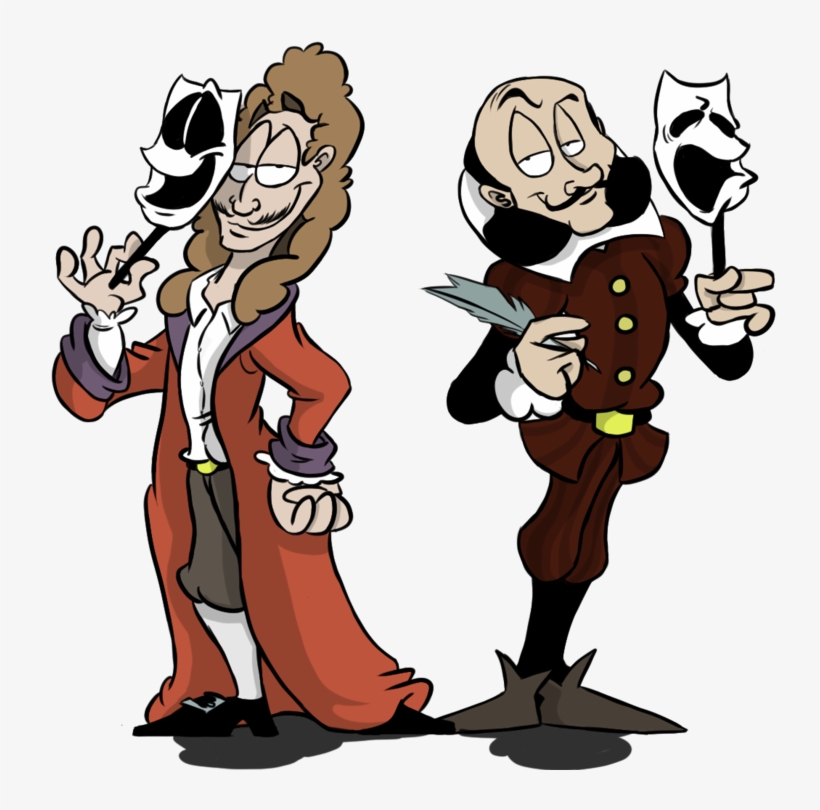 Image Transparent Download Moliere And By Winter Freak - Shakespeare Cartoon Png, transparent png download