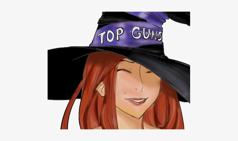 Top Guhs Human Hair Color Cartoon Headgear Anime Black - Hair, transparent png download