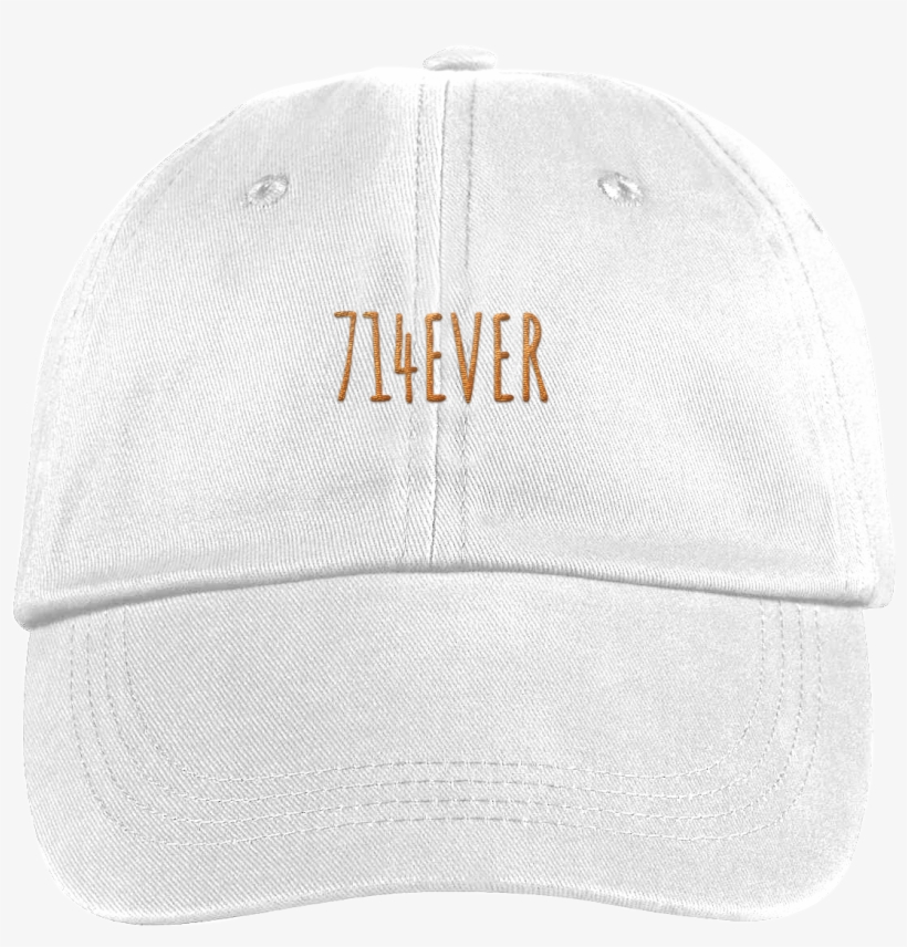 714ever Dad Hat White - Anvil Brushed-twill Cap - Black, transparent png download