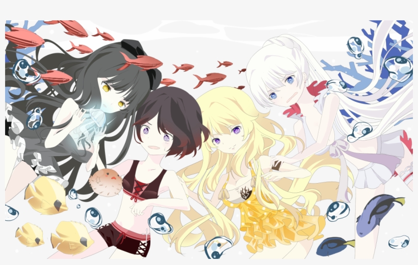 Secrets Under Water - Rwby Ruby Rose Underwater, transparent png download
