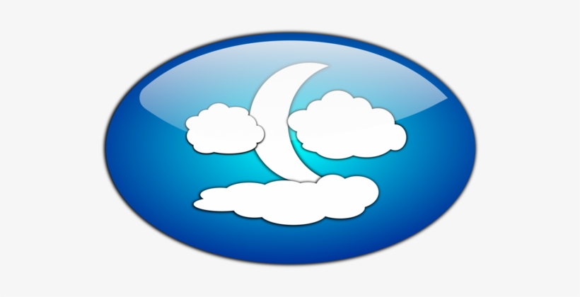 Clipart Freeuse Stock Download Cloud Presentation Art - Clouds Moon And Night Clip Art, transparent png download