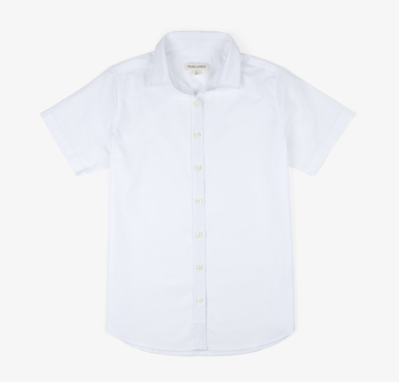 105 The Lily - Chemise Manche Courte Blanche Ralph Lauren, transparent png download