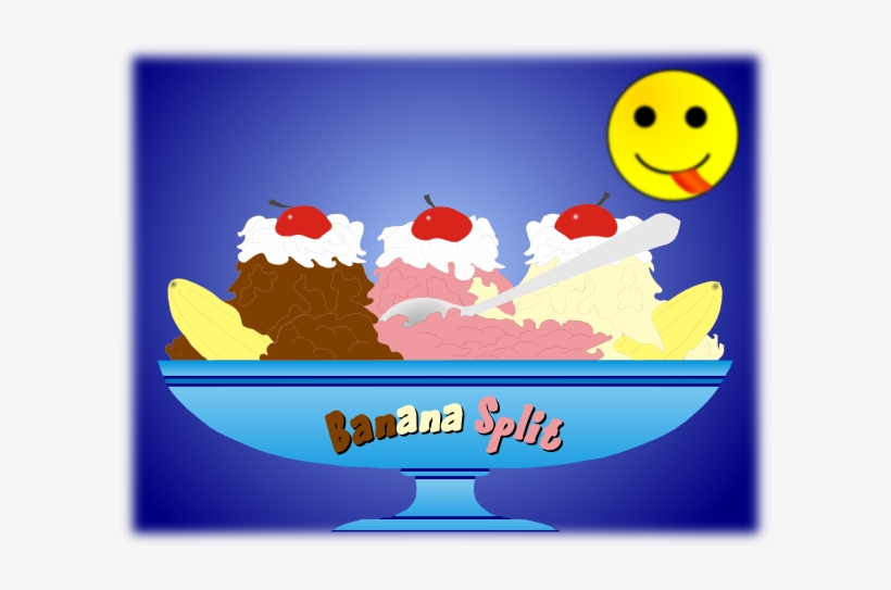 This Free Clipart Png Design Of Banana Split, transparent png download