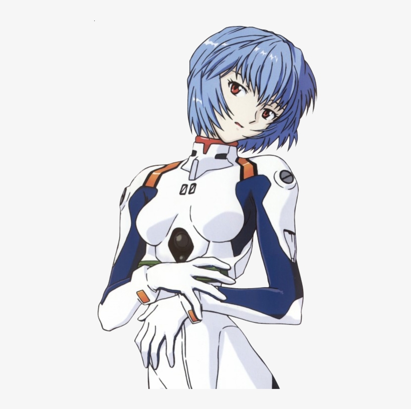 Rei Mugshot - Neon Genesis Evangelion Girl, transparent png download