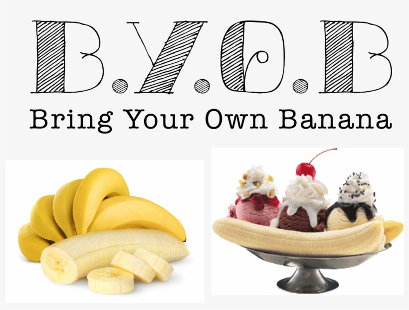 B - Y - O - B - Bring Your Own Banana Banana Split - Banana Candle Fragrance Oil, transparent png download