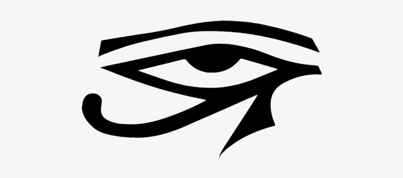 Black Right Eye Of Ra 4 3/4" X 2 3/4" - Eye Of Ra Png, transparent png download