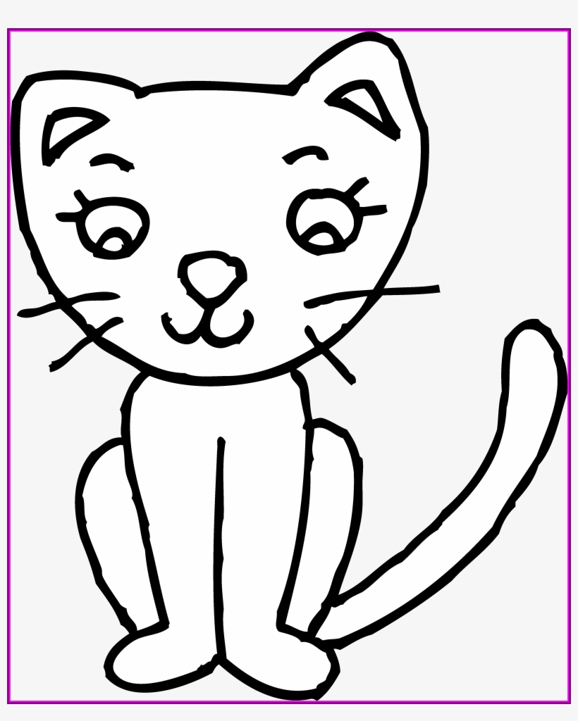 Best Clip Art Of A Cute Kid - Cat Black And White Clip Art, transparent png download