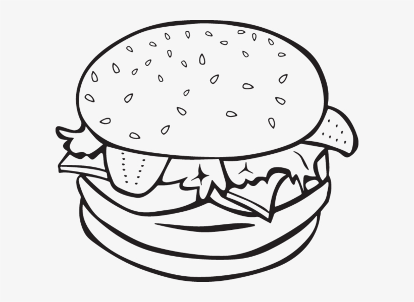 Eye Clipart Burger - Clip Art Of Burger, transparent png download