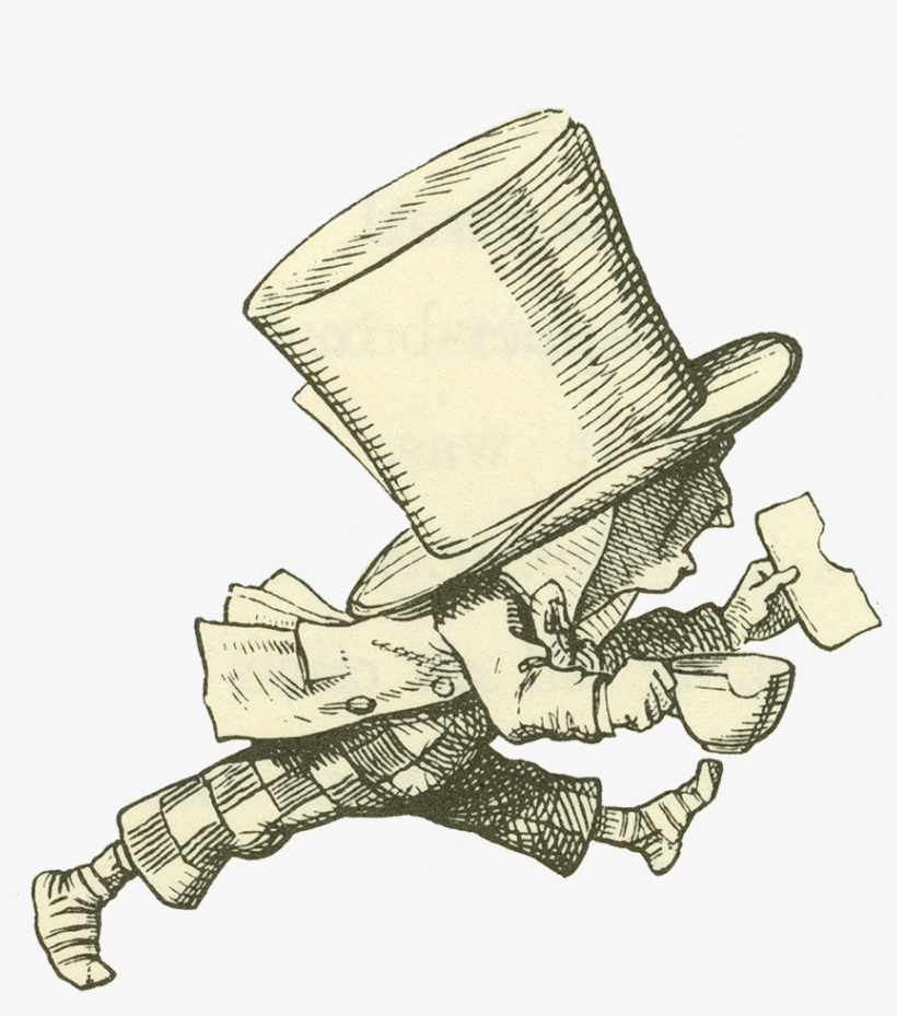 Mad Hatter Running - Mad Hatter Alice's Adventures In Wonderland, transparent png download
