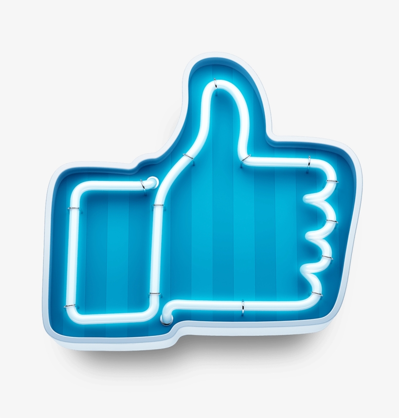 Communications Strategy For Facebook - Neon Like Facebook, transparent png download