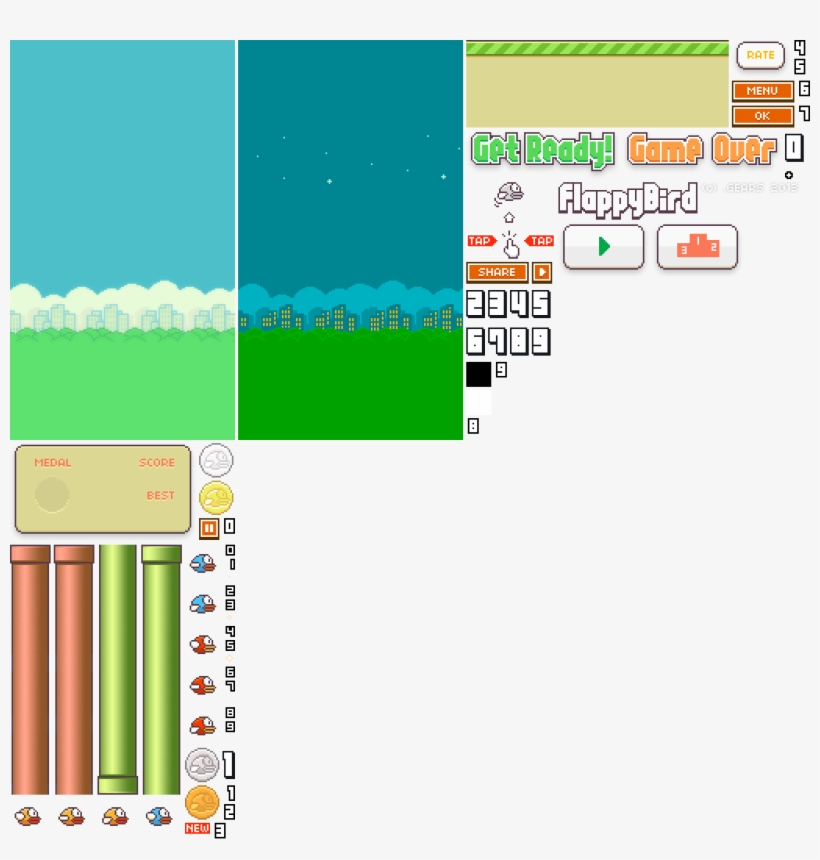 Raw Image - Http - //i - Imgur - Com/ktgicph - Atlas Png Flappy Bird, transparent png download