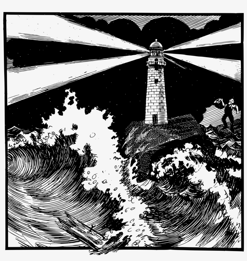 This Free Icons Png Design Of Lighthouse And Ocean, transparent png download