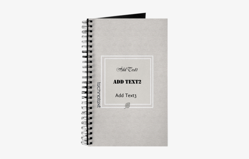 Cool Leather Look Techno Text Journal On Cafepress - Kawaii Notebook Covers, transparent png download