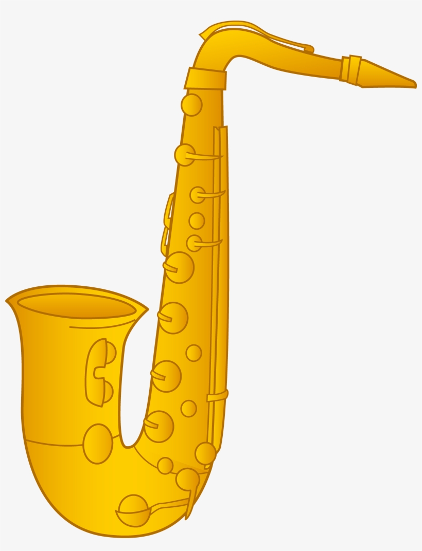 Tenor Alto Clip Art Instruments - Saxophone Clipart, transparent png download