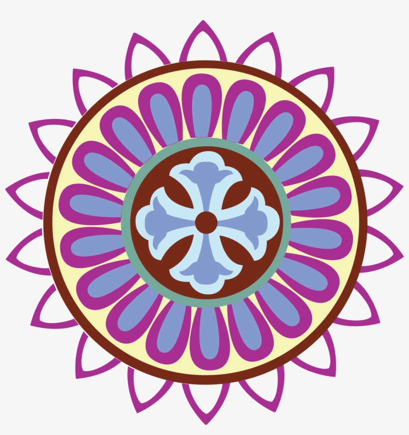 Png Coloured - Rangoli Clipart Transparent, transparent png download