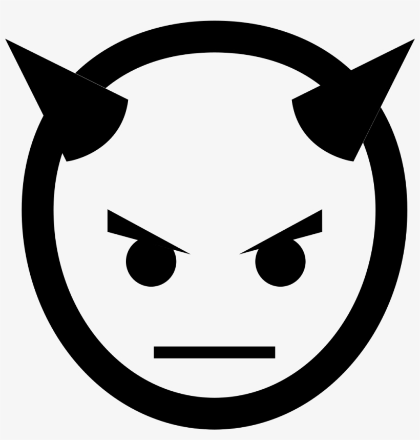 Devil Head With Horns Comments - Devil Icon Png, transparent png download