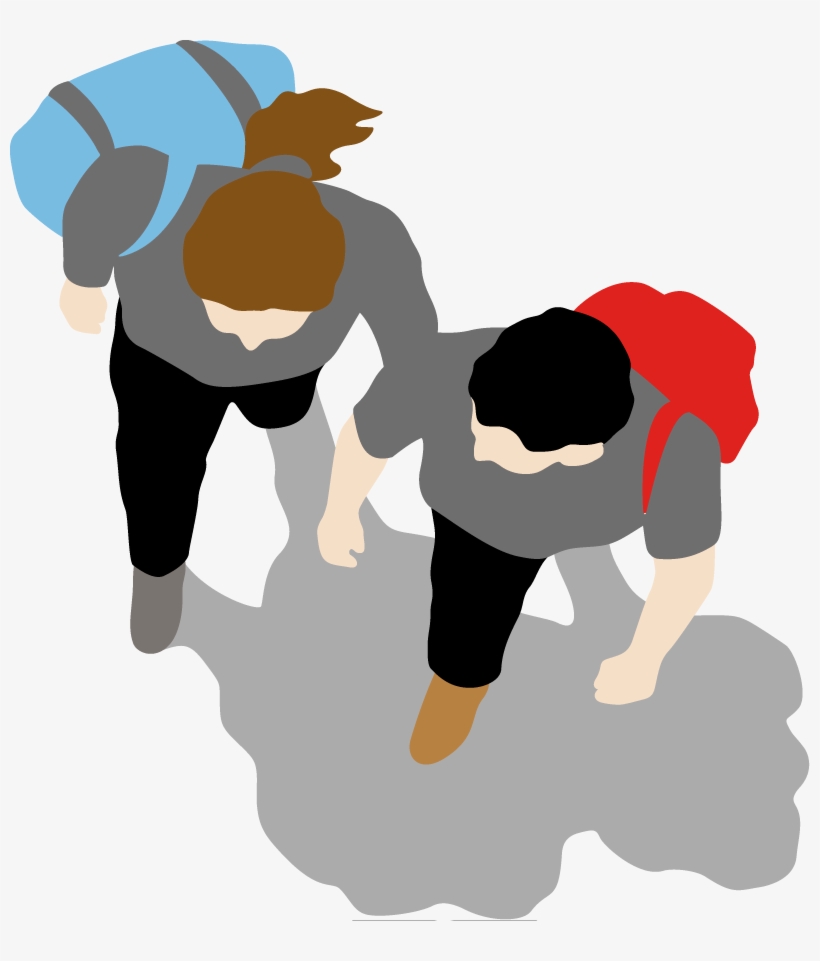 Two People Walking - National Walking Month 2018, transparent png download