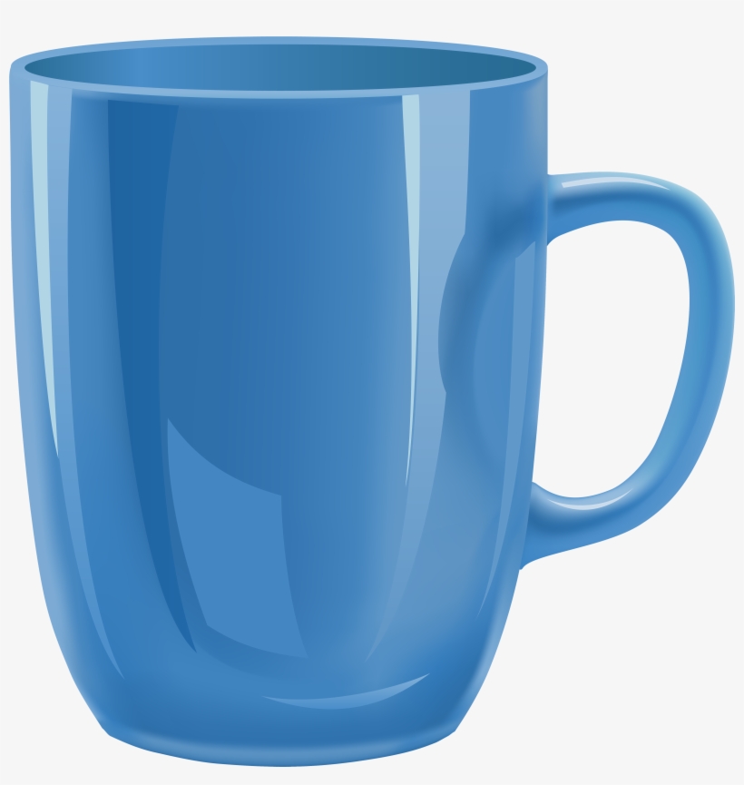 Blue Cup Png Clipart - Cup Png, transparent png download