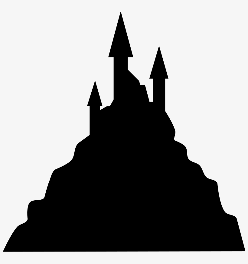 Castle Silhouette Item 3 Clipart Panda - Evil Castle Silhouette, transparent png download