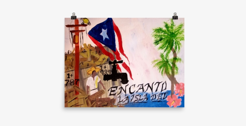 This Print On Poster Paper Is Oriented Horizontally - Puerto Rico Isla Del El Encanto, transparent png download
