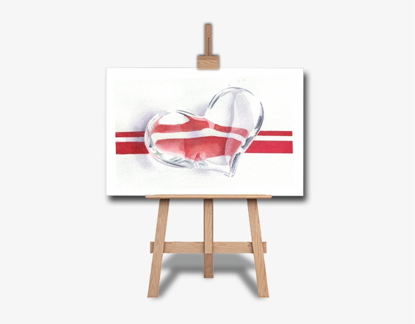 "heart Of Glass" Watercolour Workshop - Chair, transparent png download