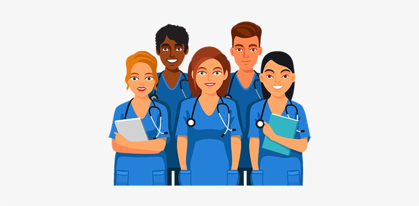 Group1 - Health Care Professionals Cartoon, transparent png download