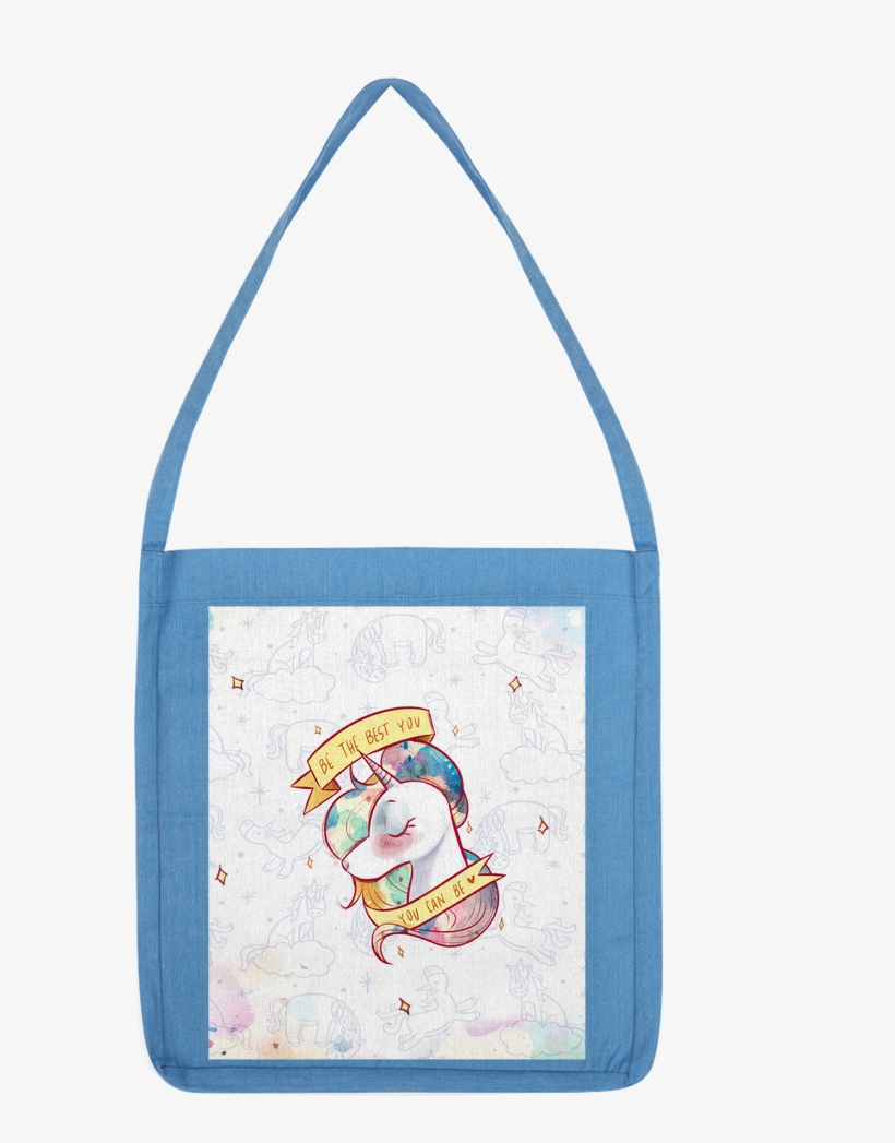Watercolor Unicorn With Pattern ﻿classic Tote Bag - Tote Bag, transparent png download