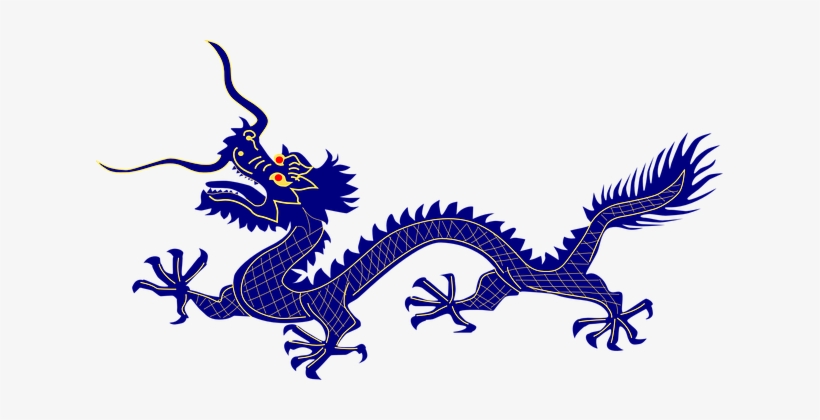 Dragon Purple Chinese Animal Creature Myst - Chinese Dragon Clipart, transparent png download