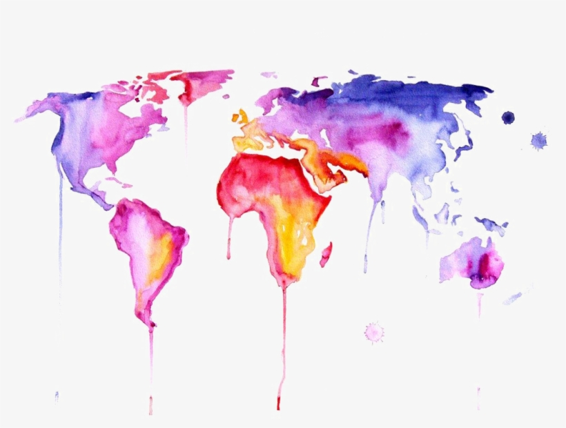 Abstract World Map Png Clipart - Agriculture And Climate Regions, transparent png download