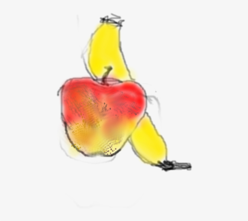 Apple And Banana 10/29/15 - Still Life, transparent png download