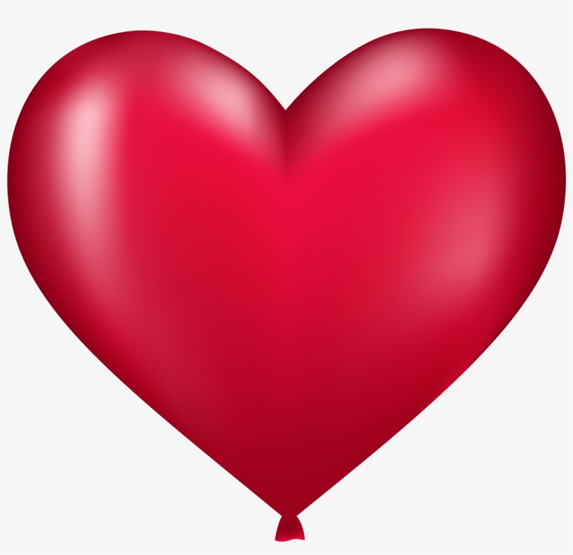 Heart Shaped Balloon Png Image - عکس بادکنک قرمز Png, transparent png download