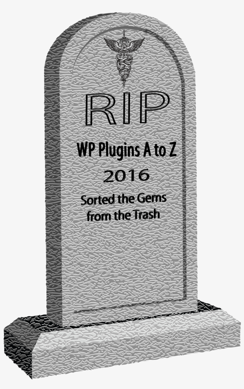 Rip Wp Plugins A To Z - Tombstone Vector, transparent png download