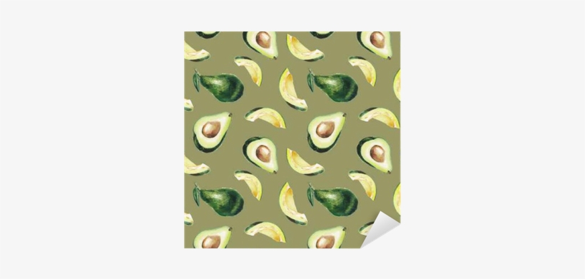 Art Print: Lenavetka87's Watercolor Avocado Pattern,, transparent png download