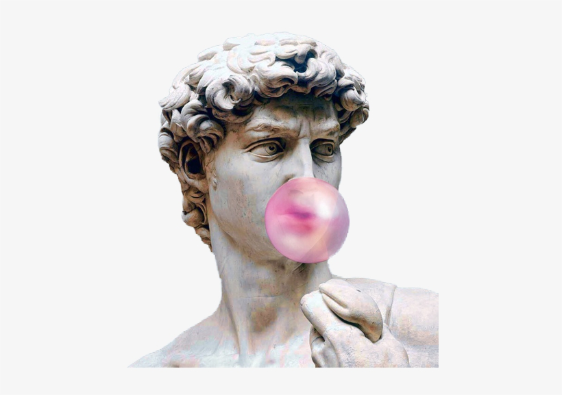 V A P O R W A V E Png - Vaporwave Statue Png, transparent png download