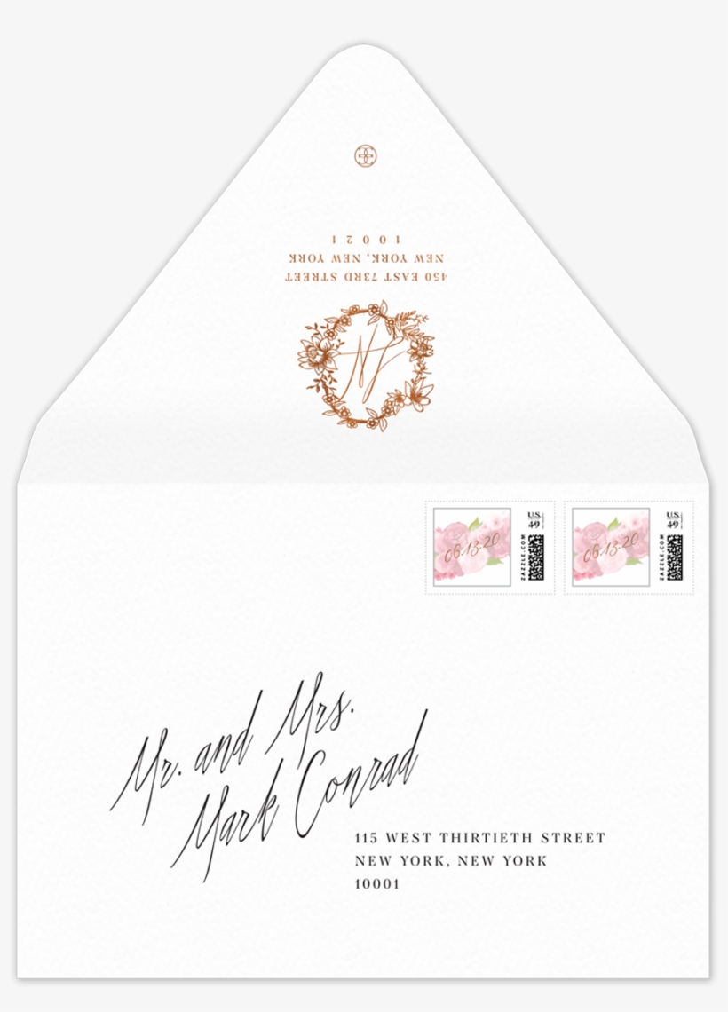 Botanica Blush - Envelope, transparent png download