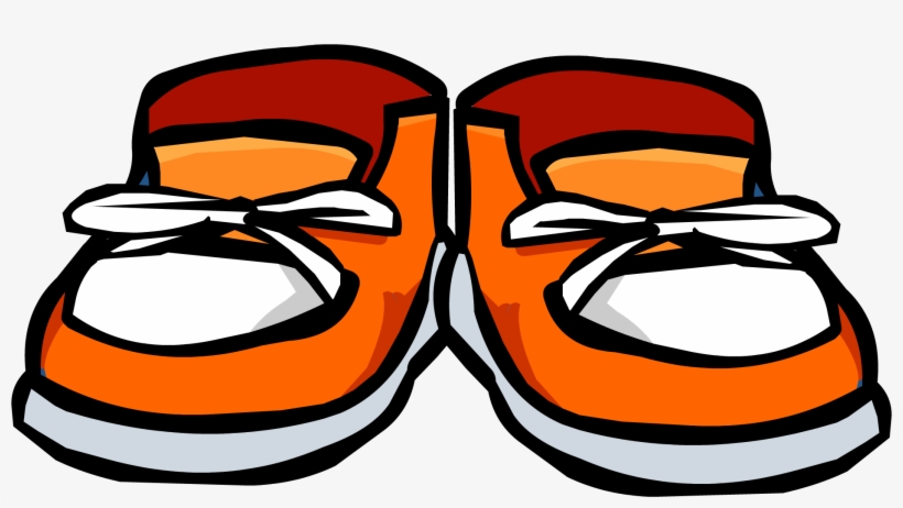 Svg Black And White Library Orange Sneakers Club Penguin - Club Penguin Sneakers, transparent png download