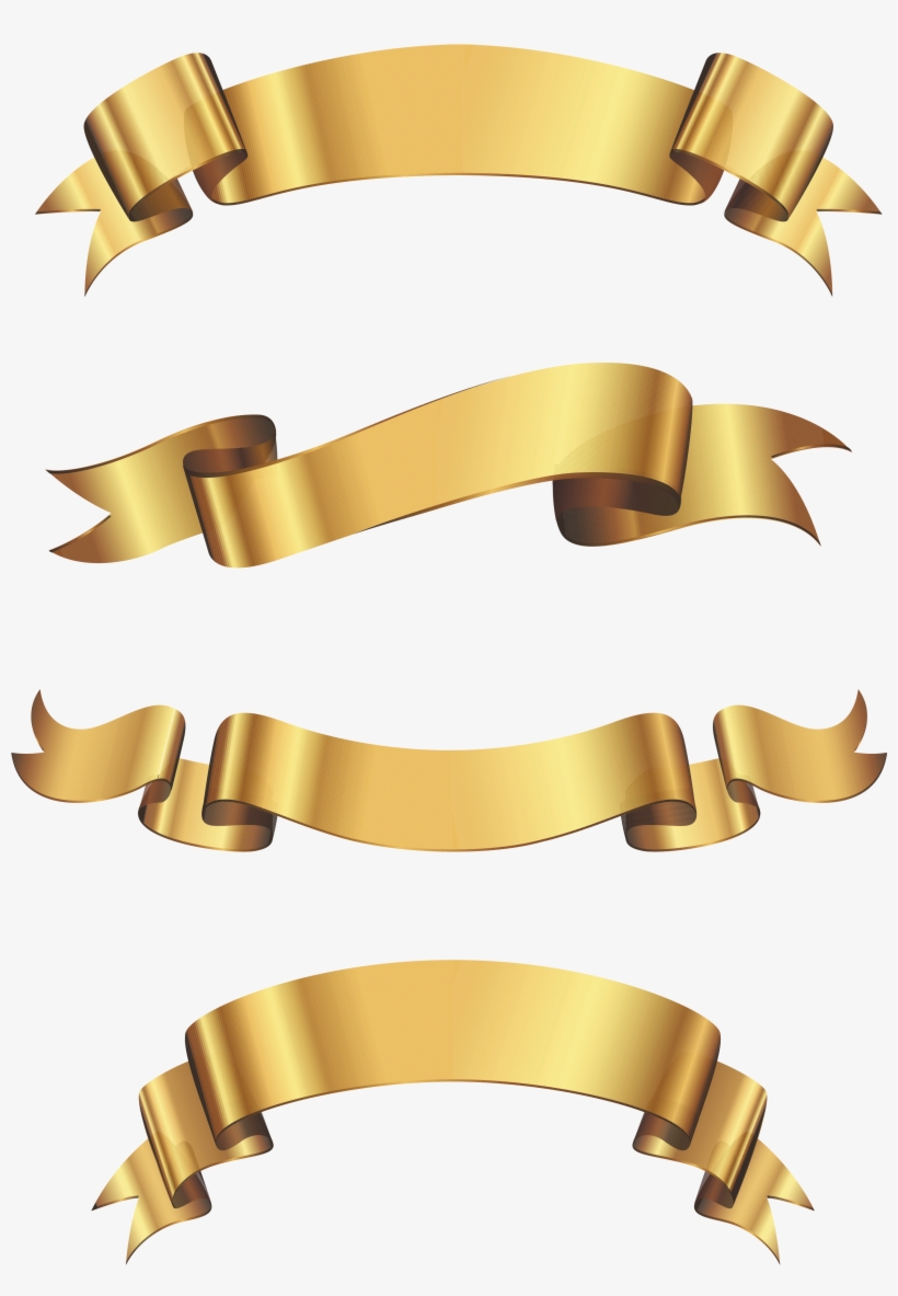 Gold Banners Vectors Free - Kitchen Lovers Bamboo Expandable Utensil Organizer, transparent png download