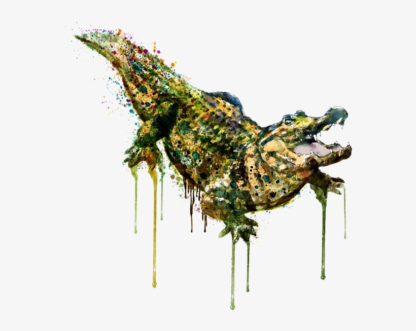 Bleed Area May Not Be Visible - Alligator Art, transparent png download