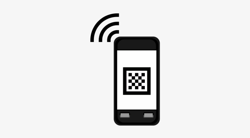 This Graphics Is Qrcode Readers About Cell,cell Phone,phone,qrcode,smart - Qr Code, transparent png download