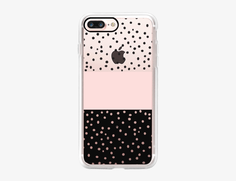 Casetify Iphone 7 Plus Case And Other Lost In The Dots - Zazzle Pink White Black Watercolor Polka Dots Bandana, transparent png download