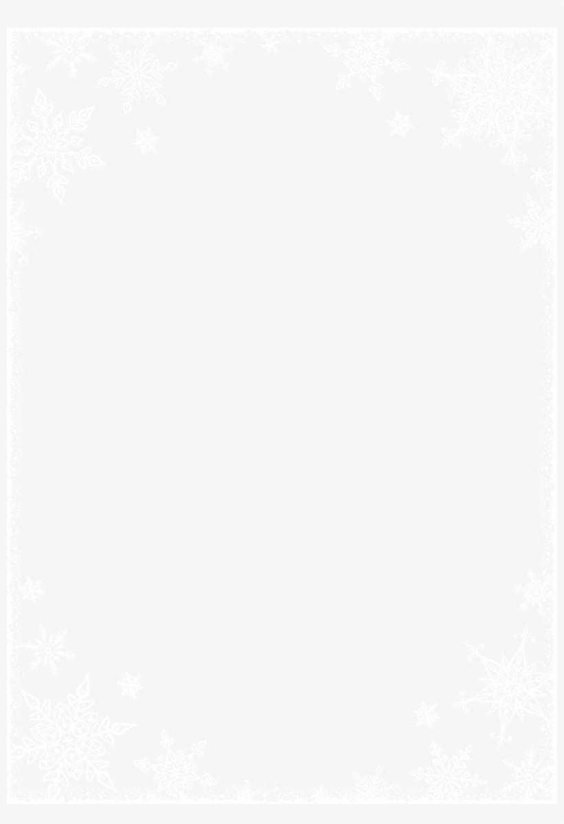 White Snowflake Border Png Download, transparent png download