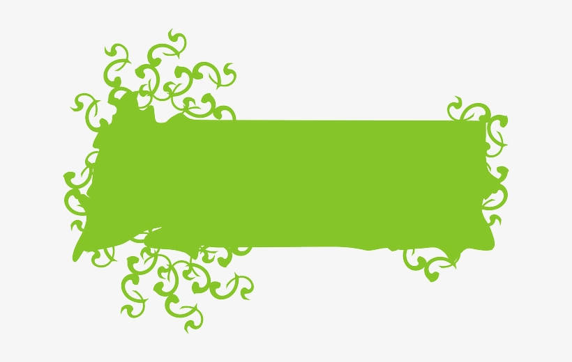 Green, Design, Banner, Blank, Decoration, Ivy, transparent png download