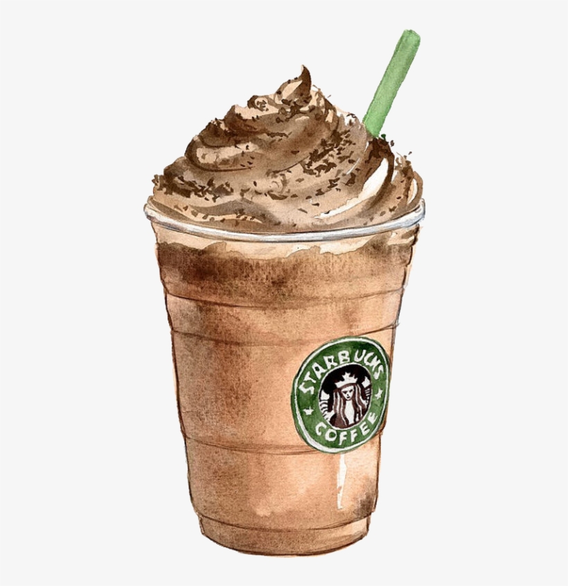 Image Free Download Coffee Tea Latte Starbucks Ice - Starbucks Drawing, transparent png download