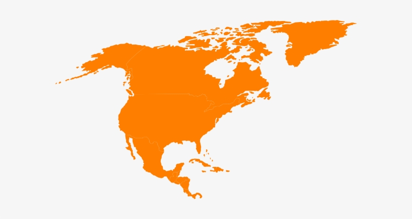 Clip Library Library Montessori North America Continent - North America Continent Black, transparent png download