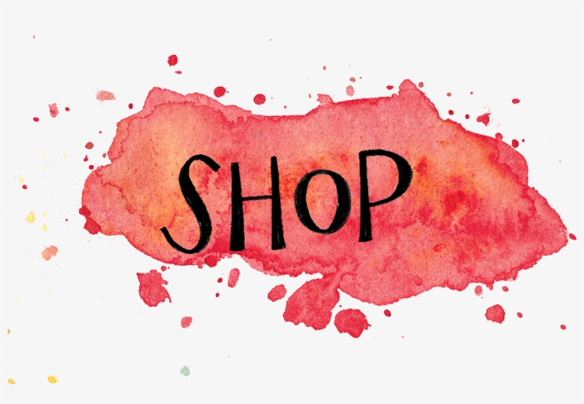 Red Shop Watercolor - Watercolor Painting, transparent png download