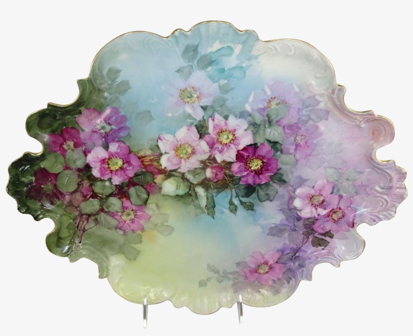 Magnificent French Jpl Limoges France Tray Hand Painted - Limoges, transparent png download