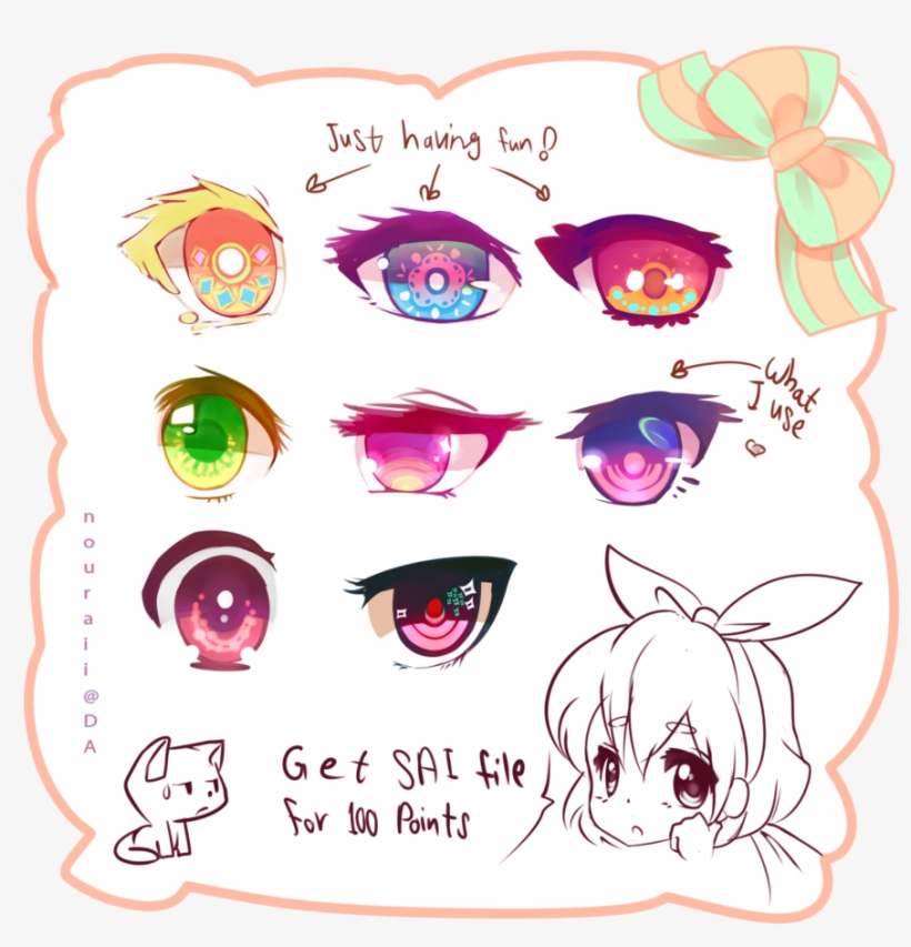 Deviantart Is The World's Largest Online Social Community - Sai How To Color Eyes, transparent png download
